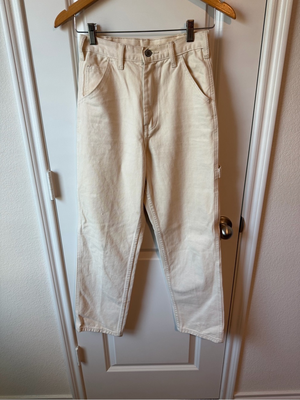 ⚡️Brandy Melville J. Galt Tammy Carpenter Cream Straight Leg Jeans - 100% Cotton